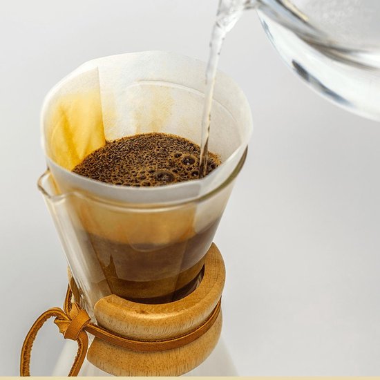 Chemex filters detail – vierkante koffiefilters voor Chemex koffiemaker
