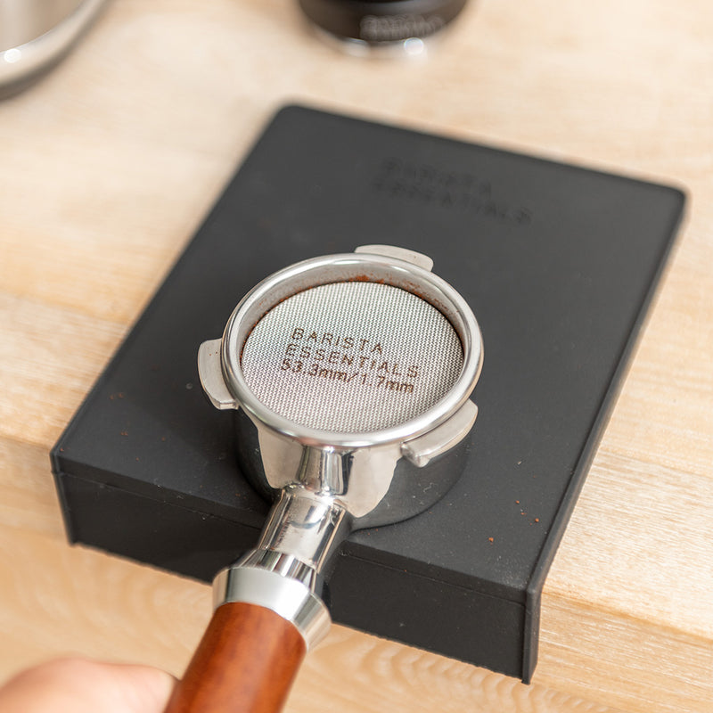 Espresso puck screen detail – mesh screen voor betere extractie
