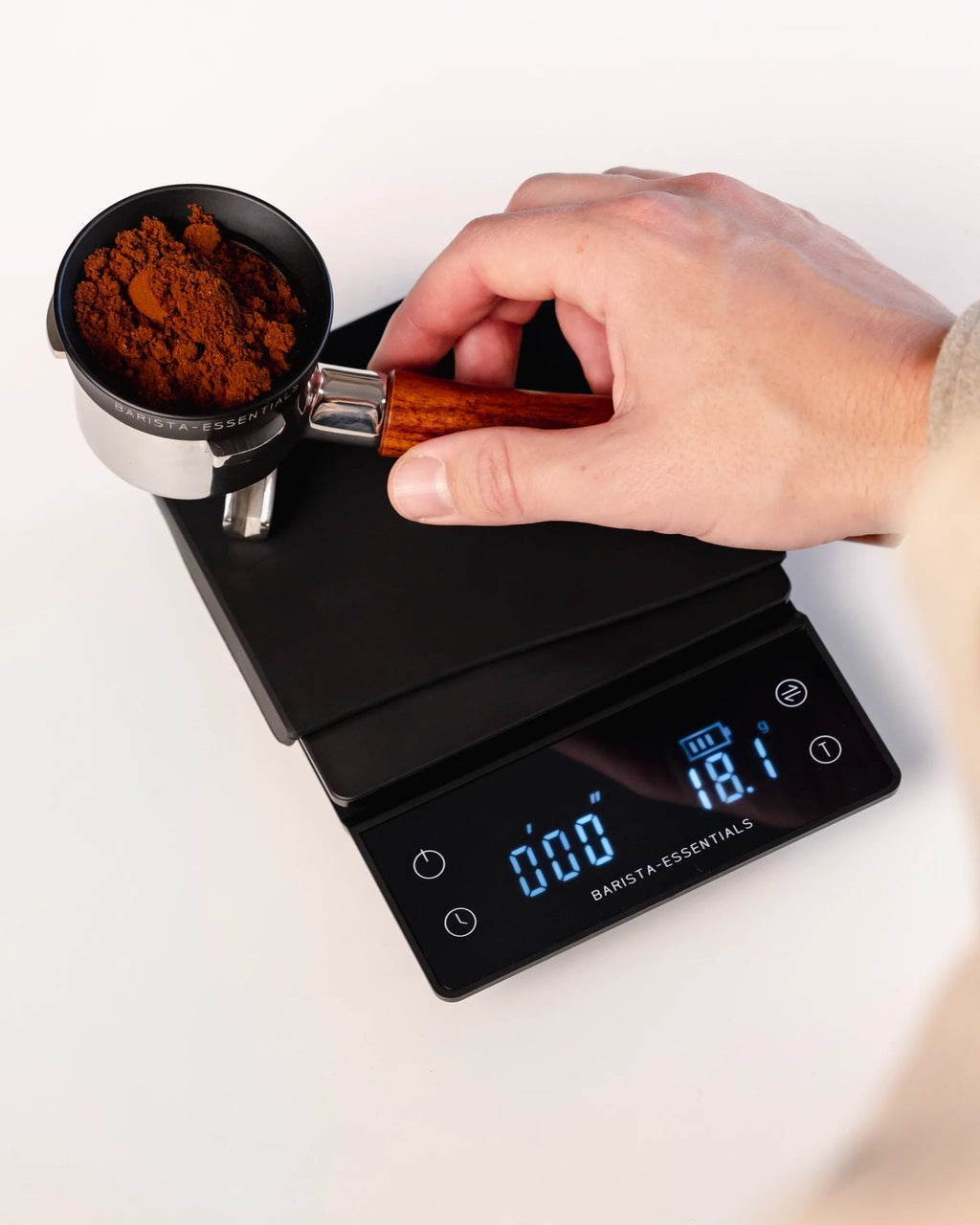 Weegschaal met timer gebruik – espresso doseren op gewicht Madmum