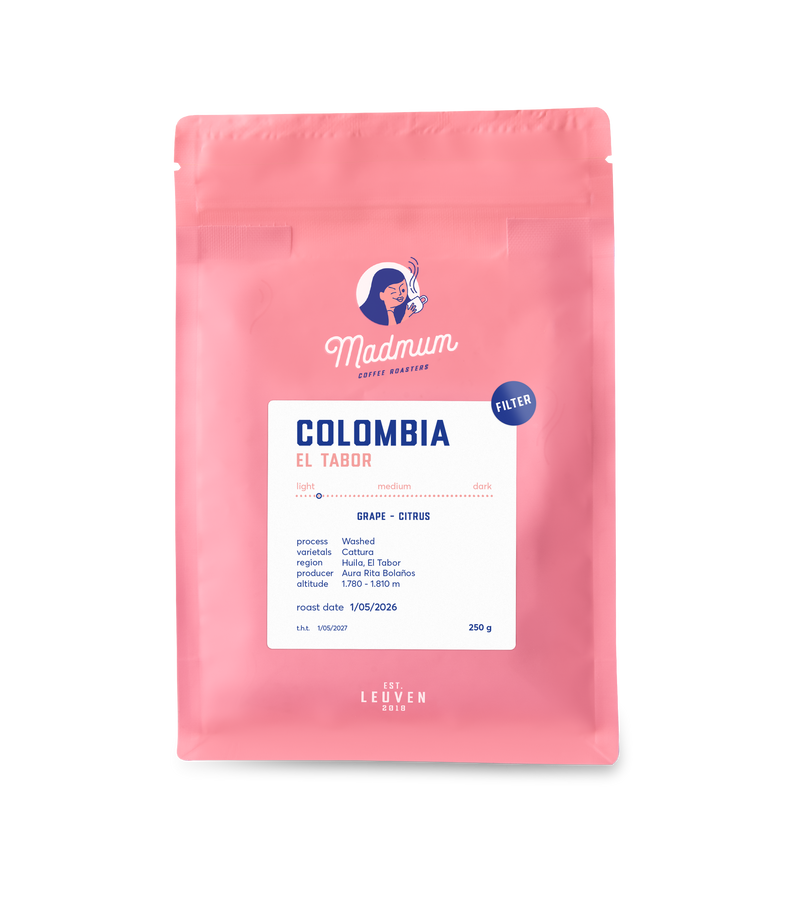 Colombia El Tabor specialty koffiebonen 250g – Madmum Coffee Roasters Leuven