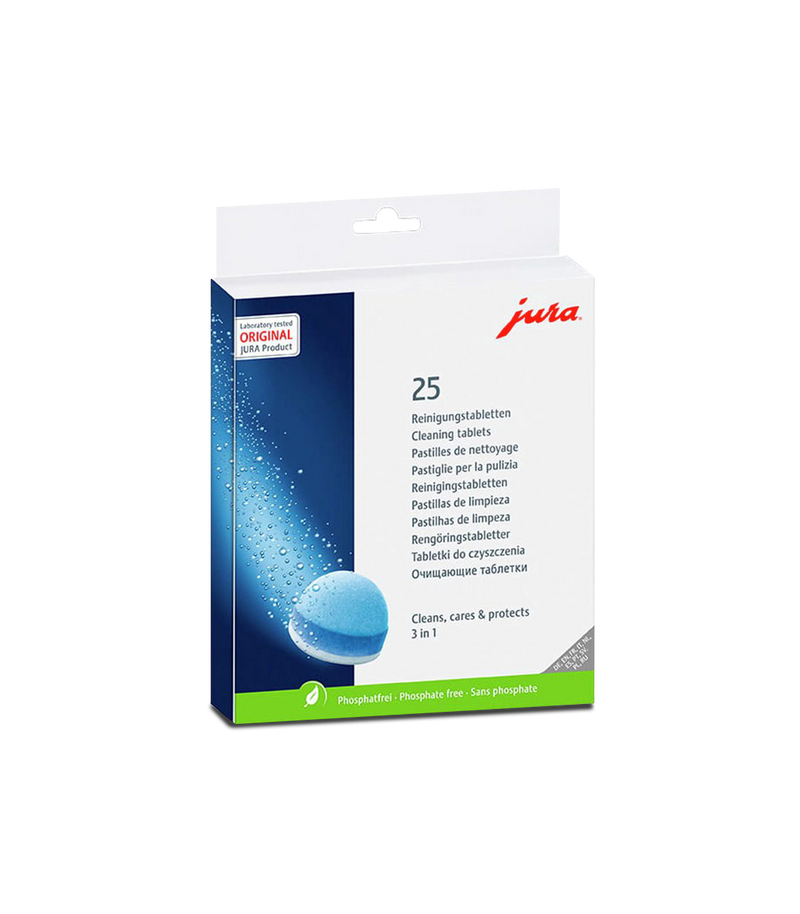 Jura reinigingstabletten 25 stuks – 3-in-1 onderhoud voor Jura koffiemachines