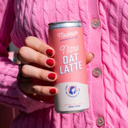 Nitro Oat Latte detail – cremige oat latte cold brew koffie blik