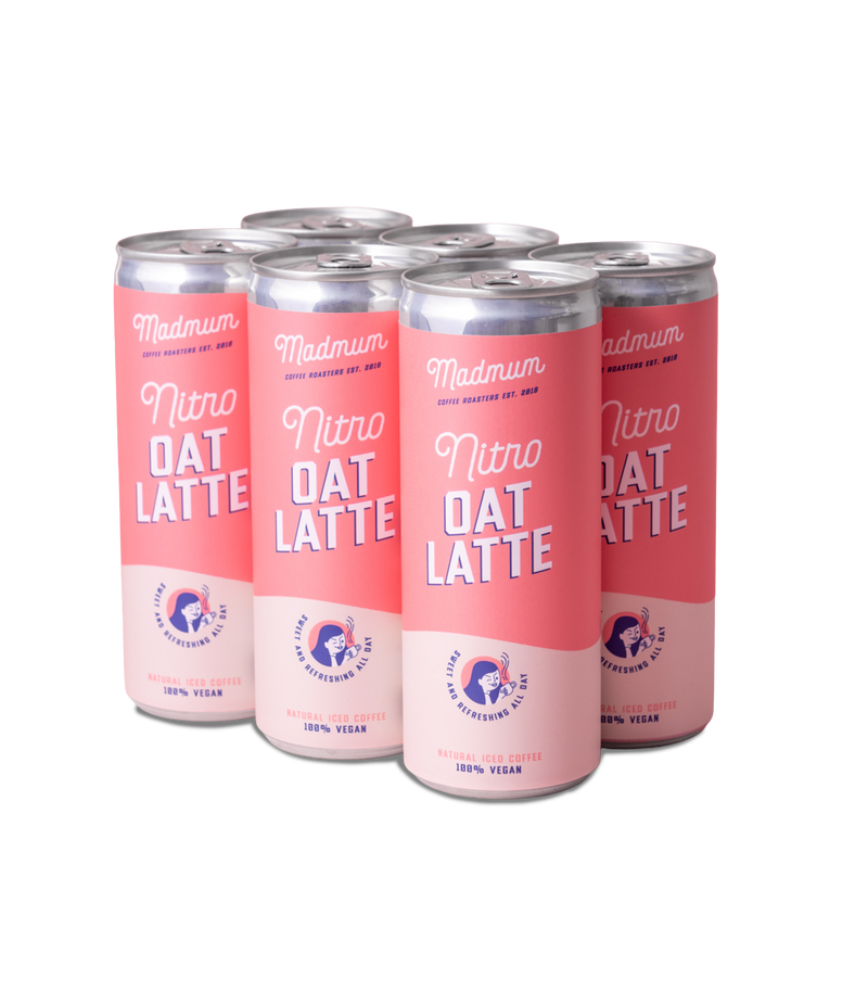 Nitro Oat Latte blikje 250ml – nitro cold brew met havermelk Madmum Leuven
