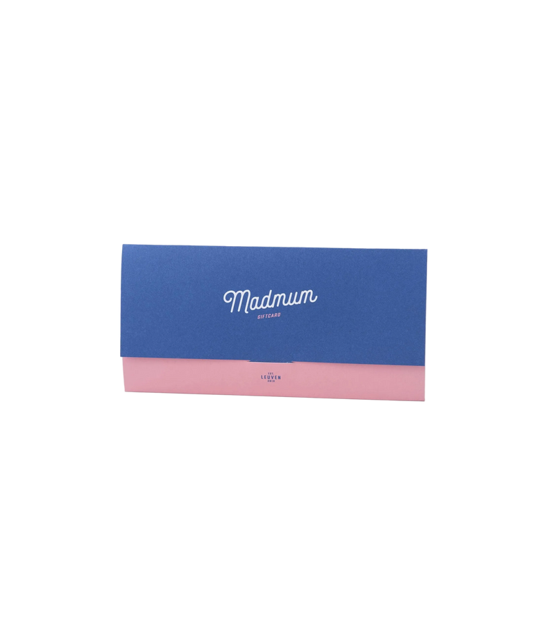 Madmum fysieke giftcard – cadeaukaart voor koffie en workshops Leuven