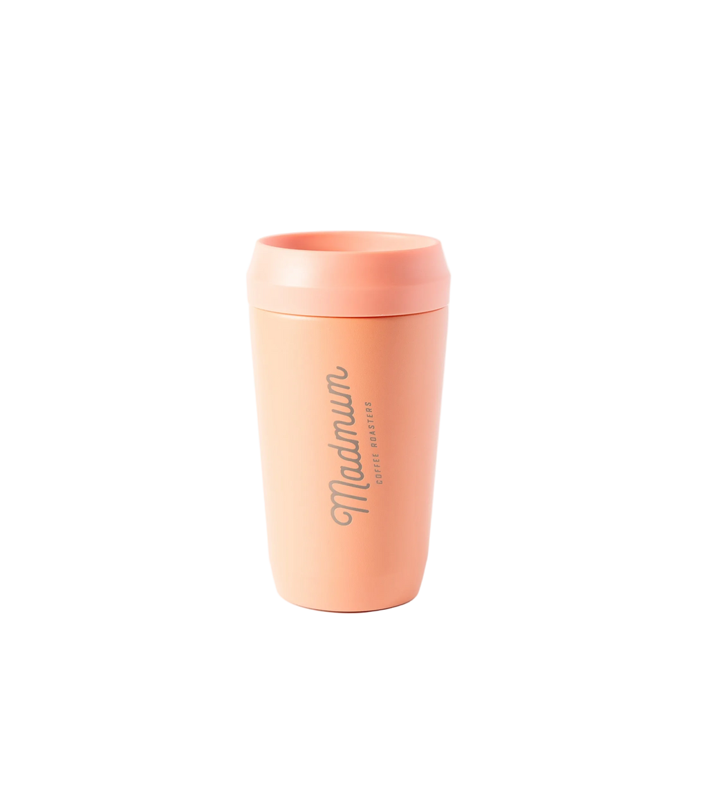 Madmum flow 360° Beker peach – roze reisbeker koffie to-go Madmum