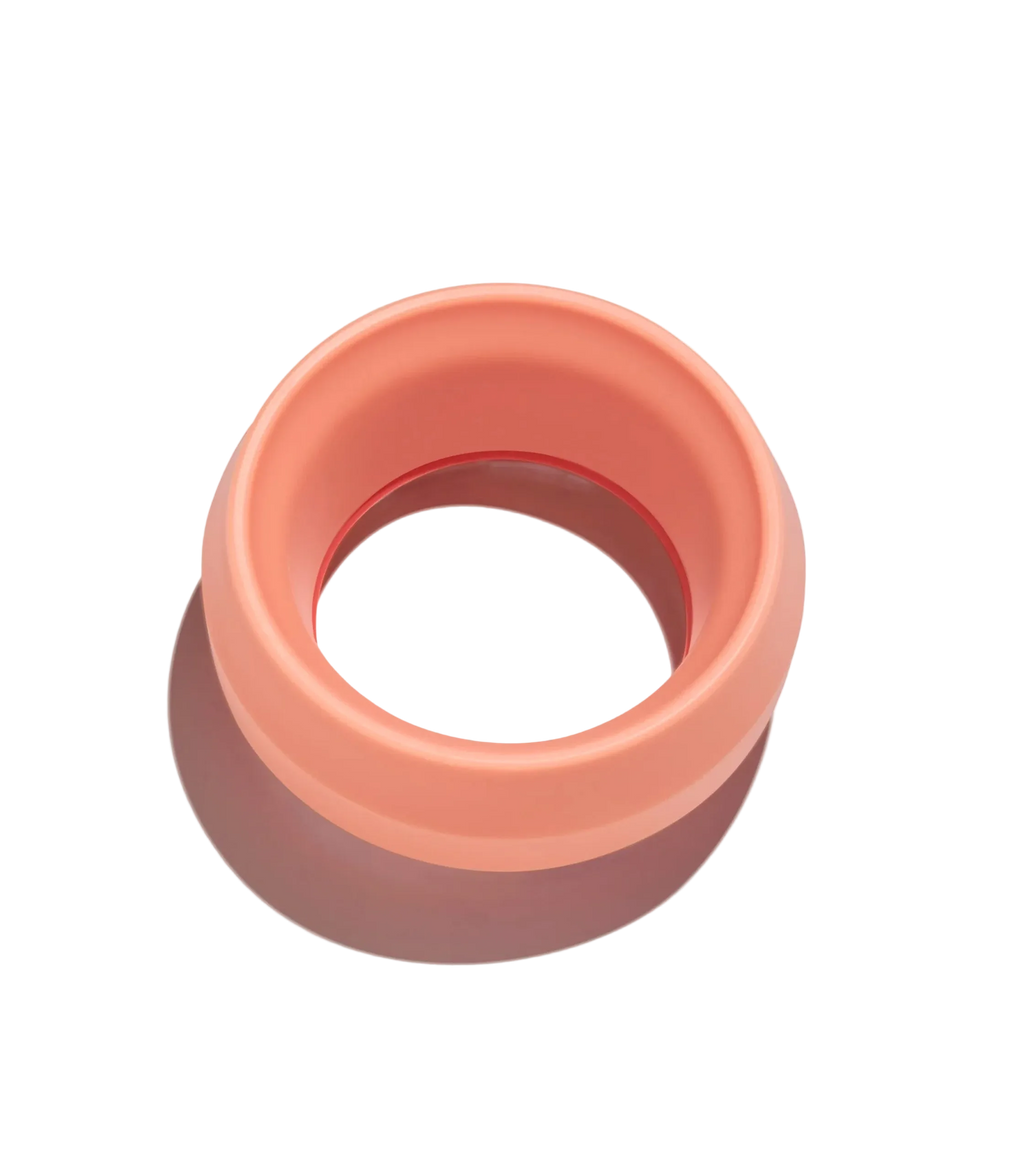 Flow 360° Beker peach detail – 360° drinkopening perzik Madmum