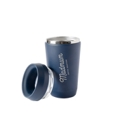 Flow 360° Beker Navy deksel detail – 360° drinkopening marineblauw