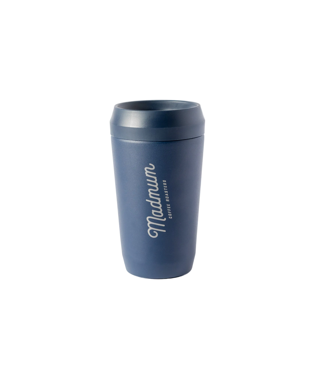 Madmum flow 360° Beker Navy – marineblauw reisbeker koffie to-go Madmum