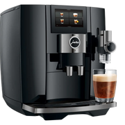 Jura J10 volautomaat detail – touchscreen bediening en Coffee Eye sensor