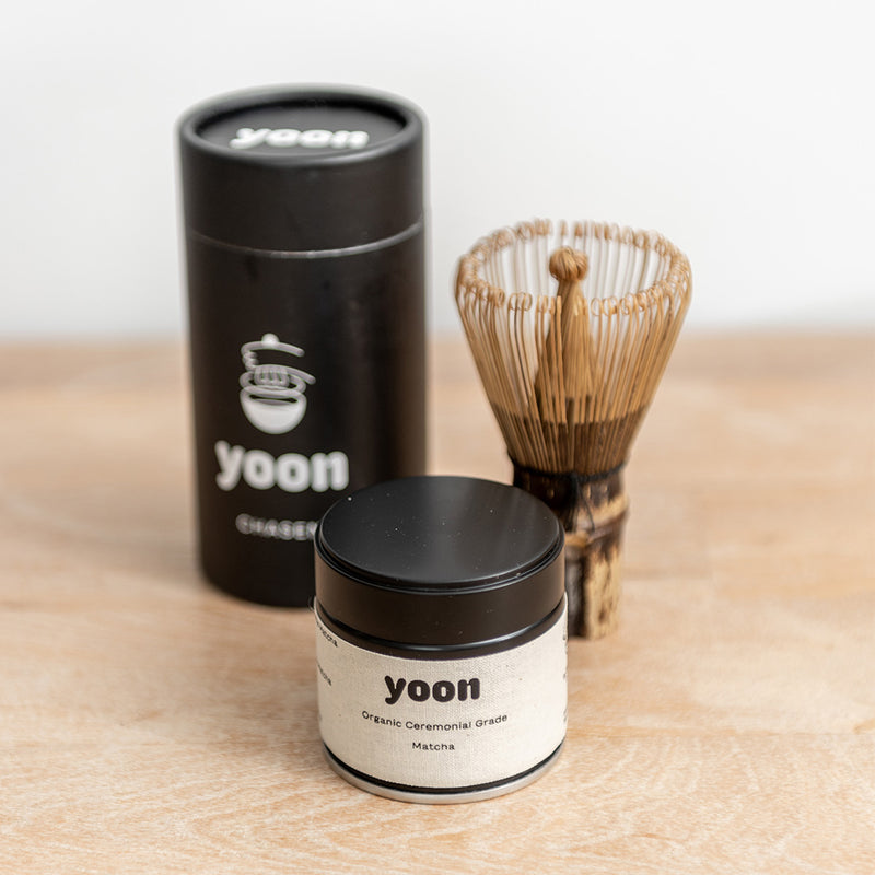 Ceremonial Matcha Set – starter kit met bamboe chasen en chashaku Madmum