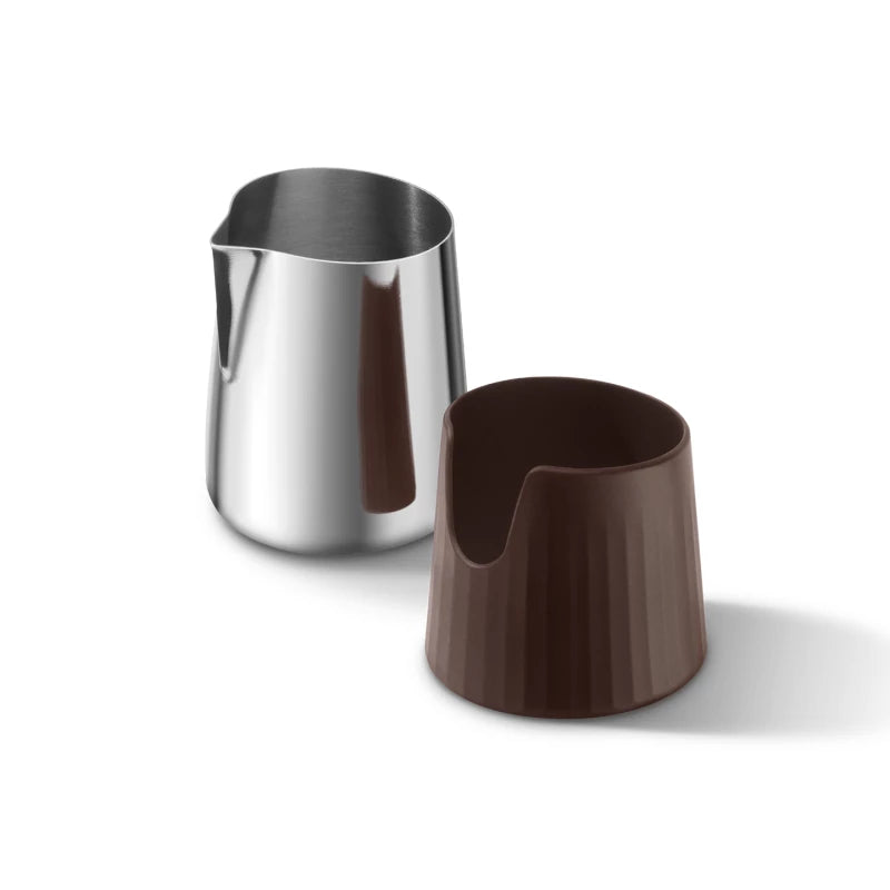 Pro Control Jug detail – rvs melkkan met handvat voor latte art barista